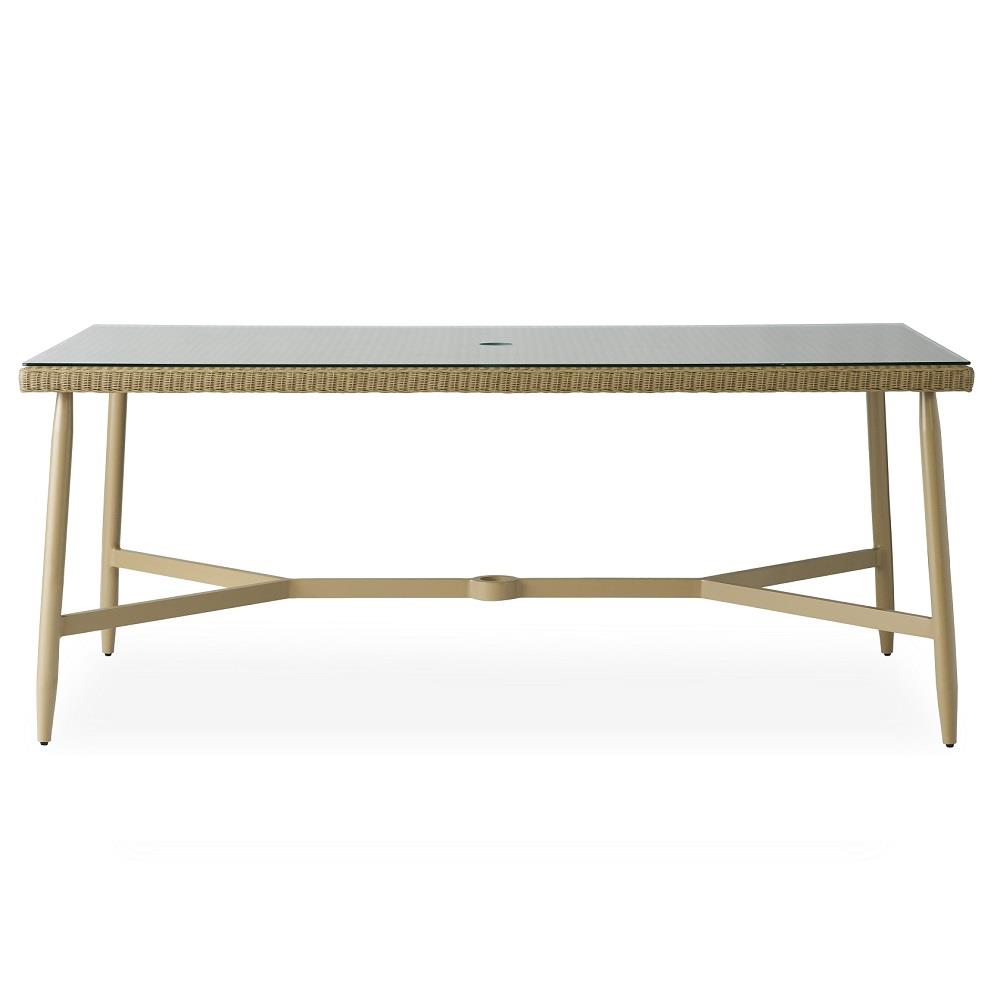 Fairview 73" Rectangle Umbrella Dining Table