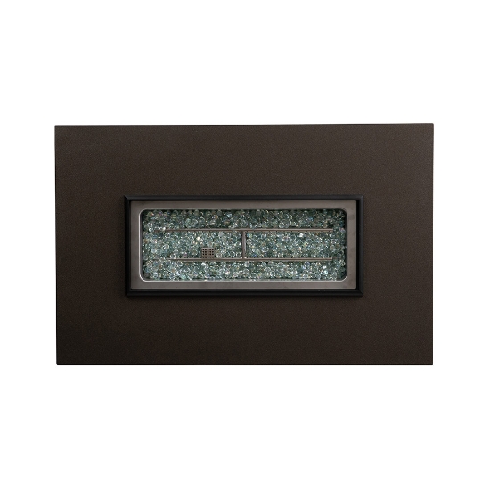 Frontier 52" Rectangular Fire Table top open