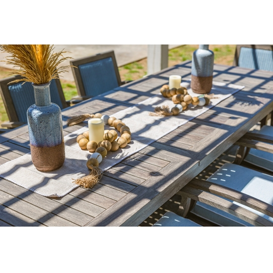 Frontier 86" - 110" Butterfly Umbrella Dining Table set