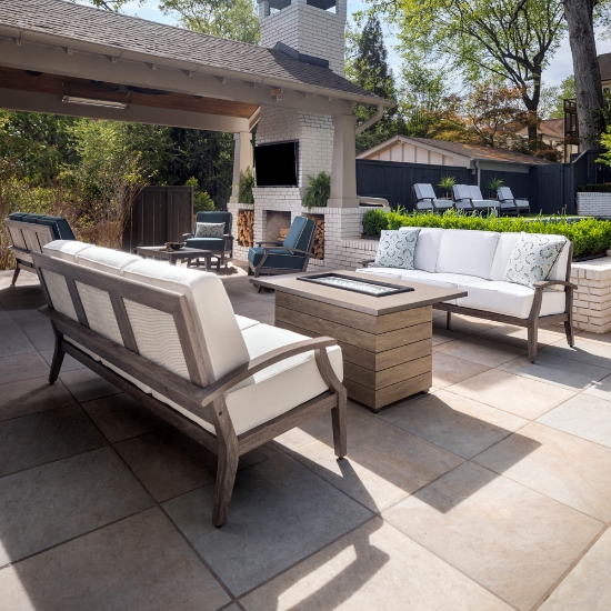 Lloyd Flanders Frontier Sofa Set with Fire Table - LF-FRONTIER-SET4