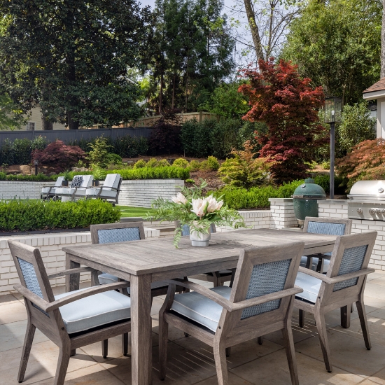 Lloyd Flanders Frontier Patio Dining Set for 6 - LF-FRONTIER-SET8