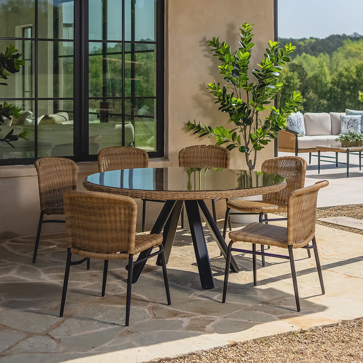 Lloyd Flanders Galloway Patio Dining Set for 6 - LF-GALLOWAY-SET1