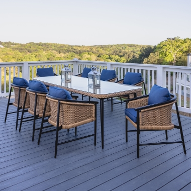 Lloyd Flanders Galloway Dining Set for 8 - LF-GALLOWAY-SET2