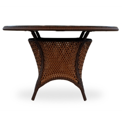Lloyd Flanders Grand Traverse 48 inch round Glass Top Dining Table - 71048