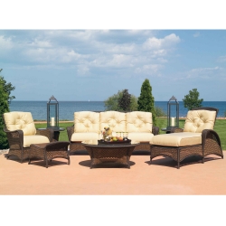 Lloyd Flanders Grand Traverse 7 Piece Patio Lounge Set - LF-GRANDTRAVERSE-SET10