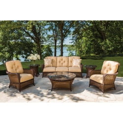 Lloyd Flanders Grand Traverse Wicker Patio Sofa Set - LF-GRANDTRAVERSE-SET14