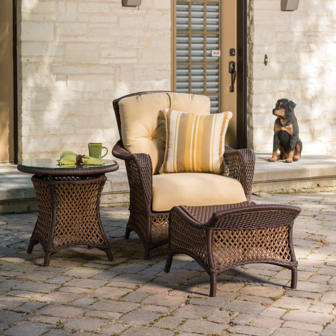 Lloyd Flanders Grand Traverse 3 Piece Wicker Lounge Chair Set - LF-GRANDTRAVERSE-SET15