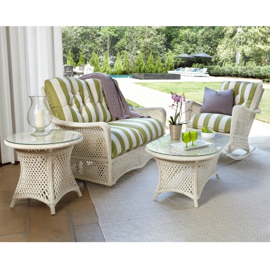 Lloyd Flanders Grand Traverse Loveseat Glider and Rocking Chair Patio Set - LF-GRANDTRAVERSE-SET17