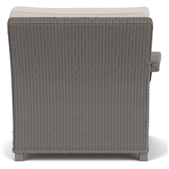 Lloyd Flanders Hamptons Wicker Right Arm Sectional Chair Back View