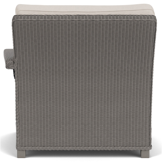 Lloyd Flanders Hamptons Wicker Left Arm Sectional Chair Back View