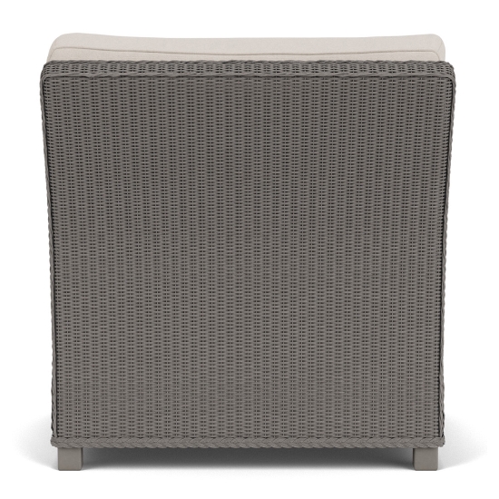 Lloyd Flanders Hamptons Wicker Armless Sectional Chair Back View
