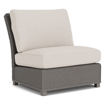 Hamptons Armless Sectional Wicker Chair