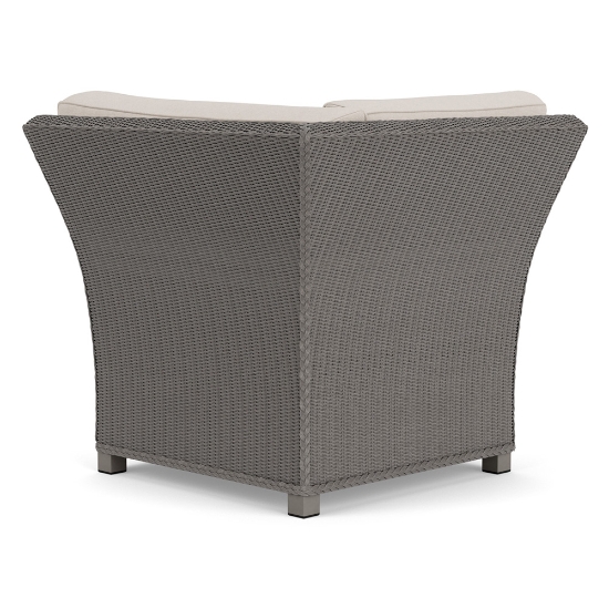 Lloyd Flanders Hamptons Corner Sectional Wicker Chair Back View