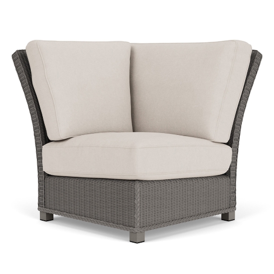 Lloyd Flanders Hamptons Corner Sectional Wicker Chair Front View