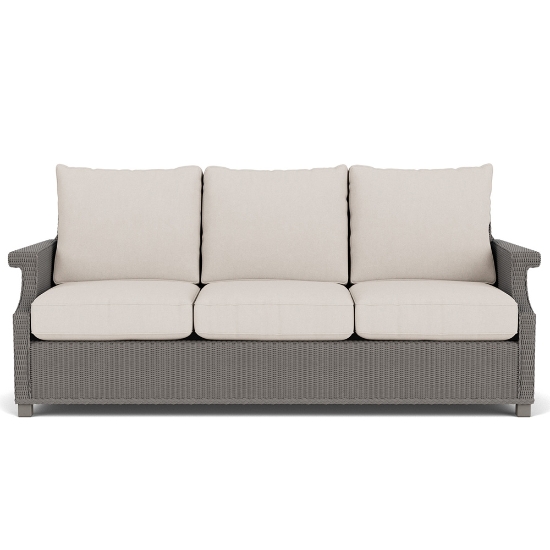 Lloyd Flanders Hamptons Wicker Sofa Front View