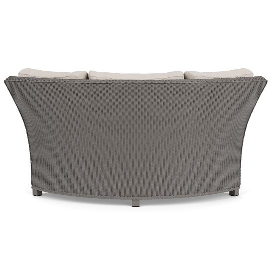 Lloyd Flanders Hamptons Wicker Wedge Sectional Corner Back View