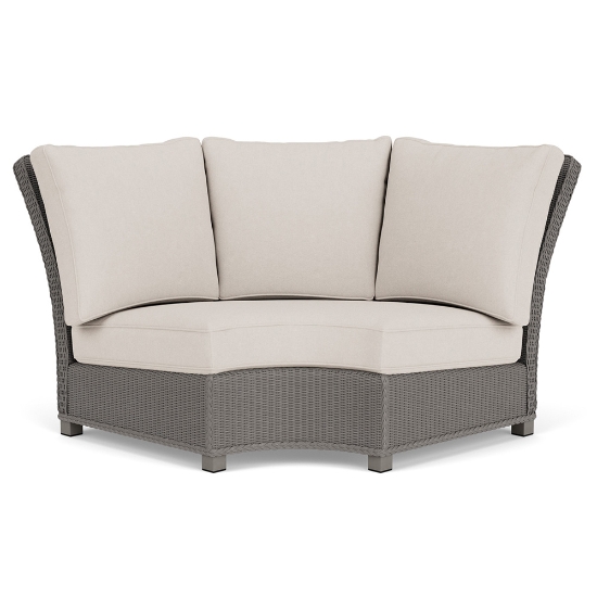 Lloyd Flanders Hamptons Wicker Wedge Sectional Corner Front View