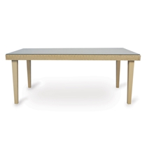 Hamptons 72" x 42" Rectangle Wicker Dining Table
