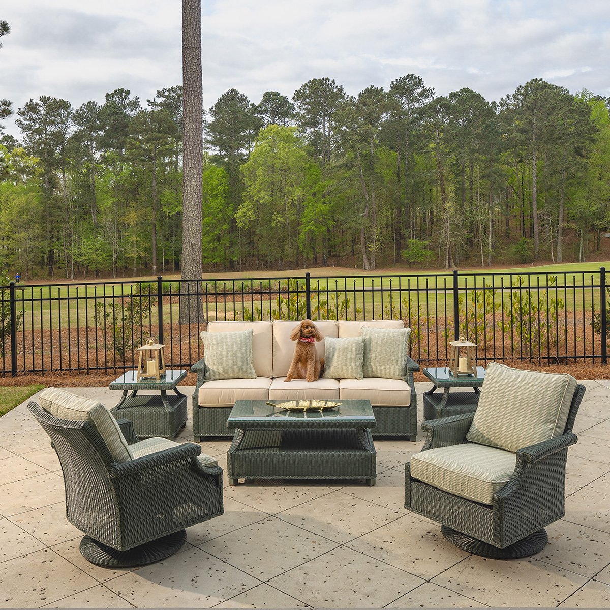 Lloyd Flanders Hamptons Wicker Outdoor Set - LF-HAMPTONS-SET21