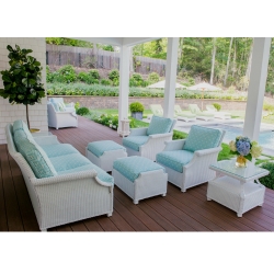 Lloyd Flanders Hamptons Sofa and Lounge Chair Wicker Patio Set - LF-HAMPTONS-SET13