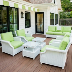 Lloyd Flanders  - Hamptons Lounge Chair and Table Set