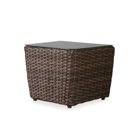 Lloyd Flanders Largo 1 Piece Bunching Table w/Lay On Glass Top - 241024