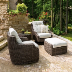Lloyd Flanders Largo 4 Piece Wicker Lounge Chair Set - LF-LARGO-SET5