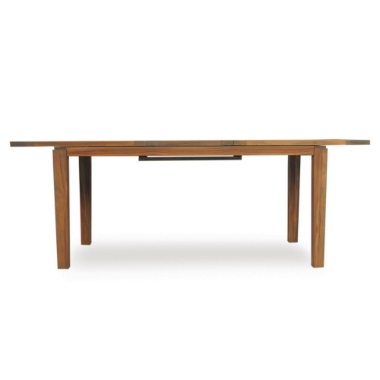 Lloyd Flanders Distressed Teak Expanding Rectangle Dining Table - 286095
