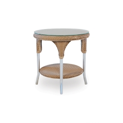 Lloyd Flanders 24 inch Round End Table with Shelf - 86224
