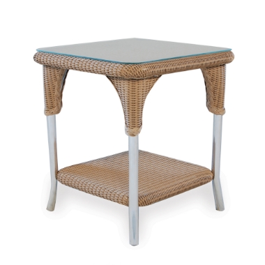 Lloyd Flanders 24 inch Square End Table with Shelf - 86241