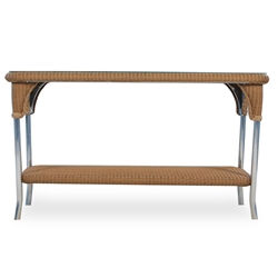 Lloyd Flanders Woven Top Console Table - 86249