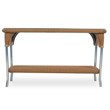 Lloyd Flanders Woven Top Console Table - 86249