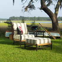 Low Country Wicker 3 Piece Patio Lounge Chair Set