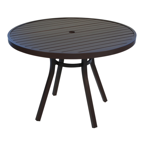Lloyd Flanders Lux 42 Round Aluminum, 42 Inch Round Outdoor Dining Table