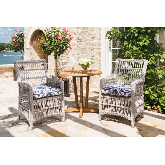 Lloyd Flanders Mackinac Wicker Bistro Dining Set - LF-MACKINAC-SET7