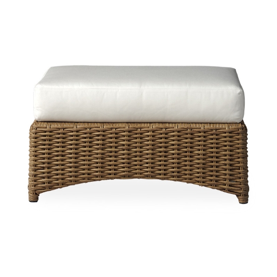 woven vinyl outdoor ottoman