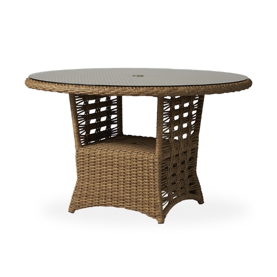 Lloyd Flanders Magnolia 48" Round Umbrella Dining Table - 331048