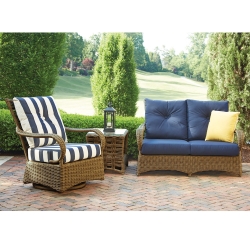 Lloyd Flanders Magnolia Loveseat and Swivel Glider Lounge Chair Set - LF-MAGNOLIA-SET5