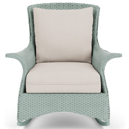 Lloyd Flanders Mandalay Wicker Lounge Rocker Front View