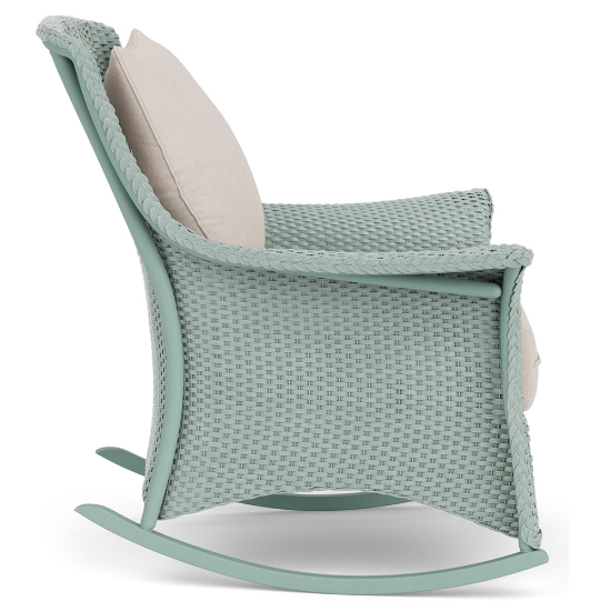 Lloyd Flanders Mandalay Wicker Lounge Rocker Side View