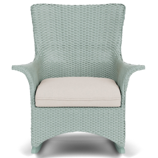Lloyd Flanders Mandalay Wicker Porch Rocker Front View