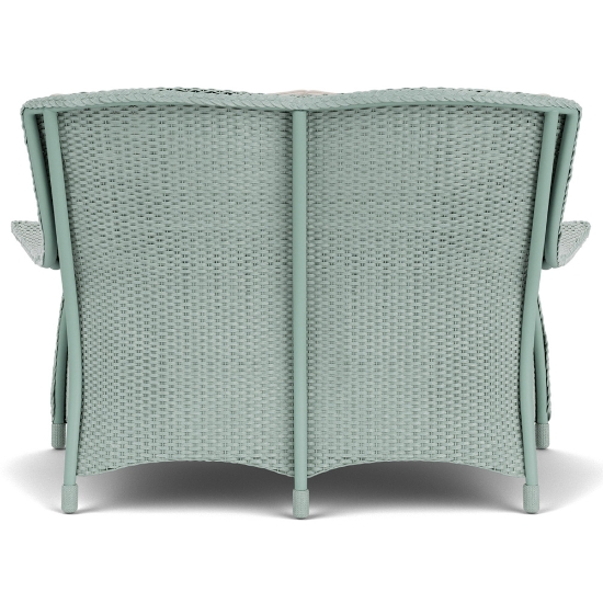 Lloyd Flanders Mandalay Wicker Loveseat Back View