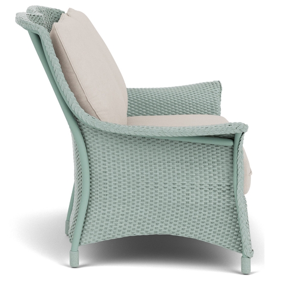Lloyd Flanders Mandalay Wicker Loveseat Side View
