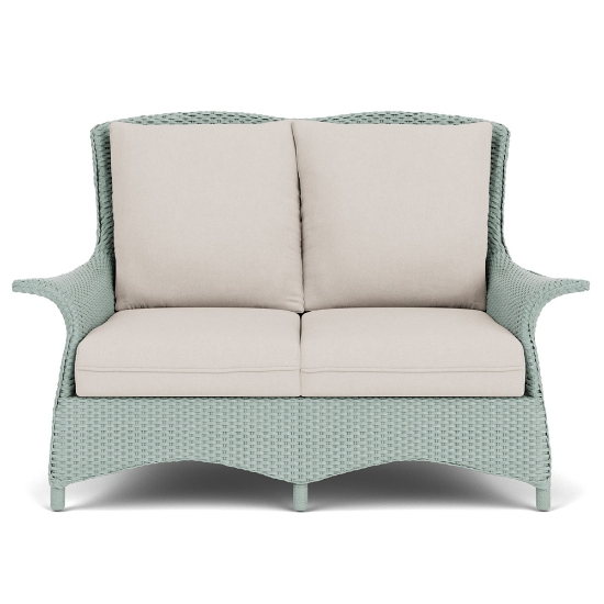 Lloyd Flanders Mandalay Wicker Loveseat Front View