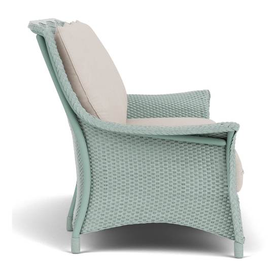 Lloyd Flanders Mandalay Wicker Sofa Side View
