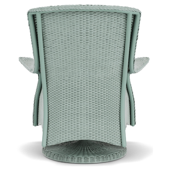 Lloyd Flanders Mandalay Wicker Swivel Rocker Back View