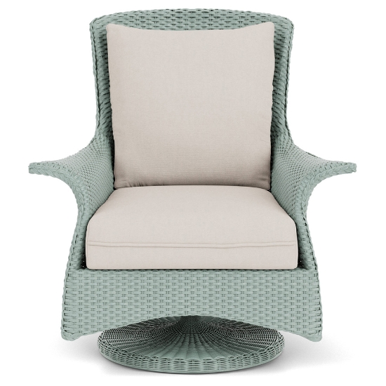 Lloyd Flanders Mandalay Wicker Swivel Rocker Front View
