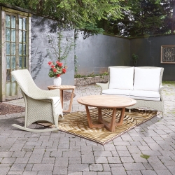 Lloyd Flanders Mandalay Wicker Loveseat and Rocking Chair Patio Set - LF-MANDALAY-SET15