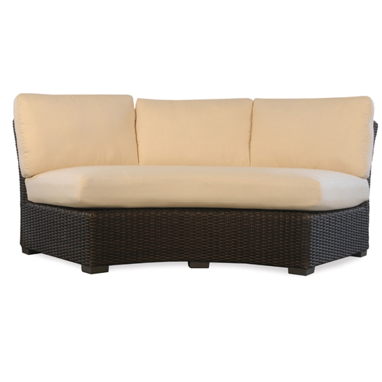 Mesa Curved Wicker Sectional Set with Fire Pit Table - LF-MESA-SET7