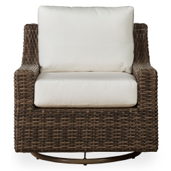 Mesa Woven Vinyl Swivel Glider Lounge Chair 